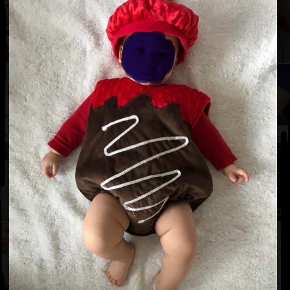 Adorable Chocolate covered strawberry costume